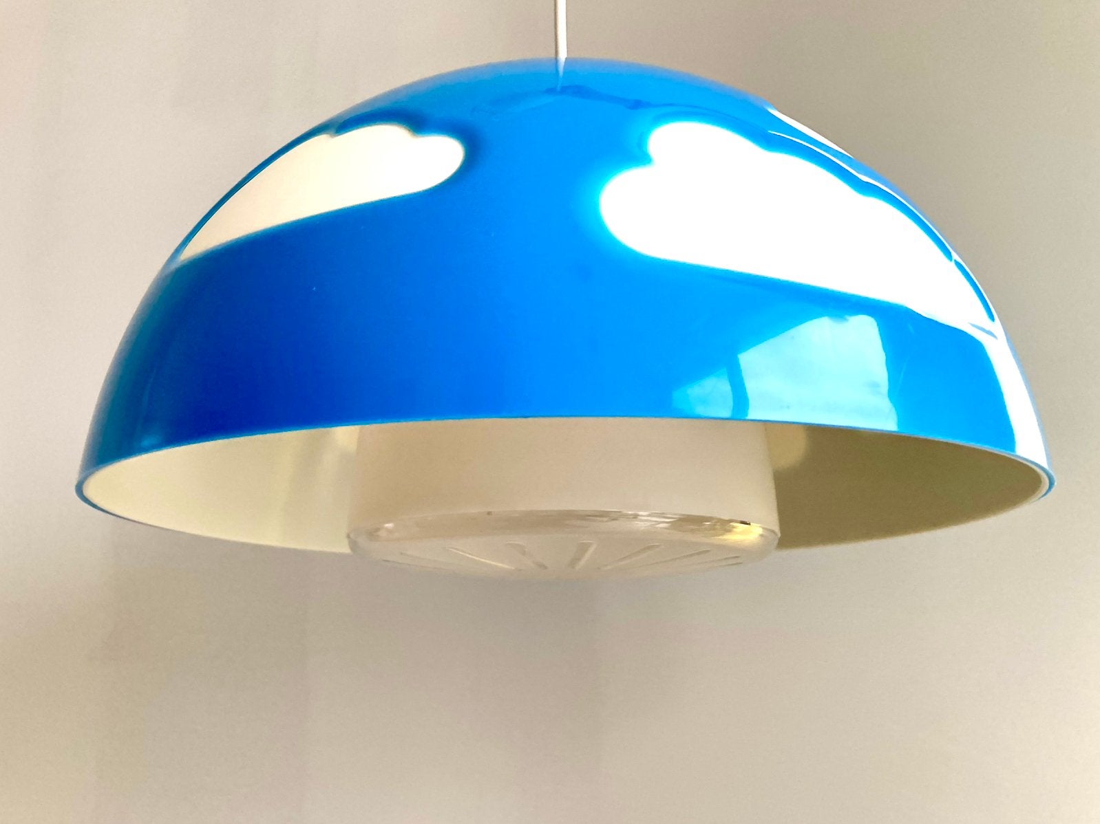 IKEA Skojig wolkenlamp blauw, Synthétique, Enlèvement, Design, retro, pop-art, E27 (grand)