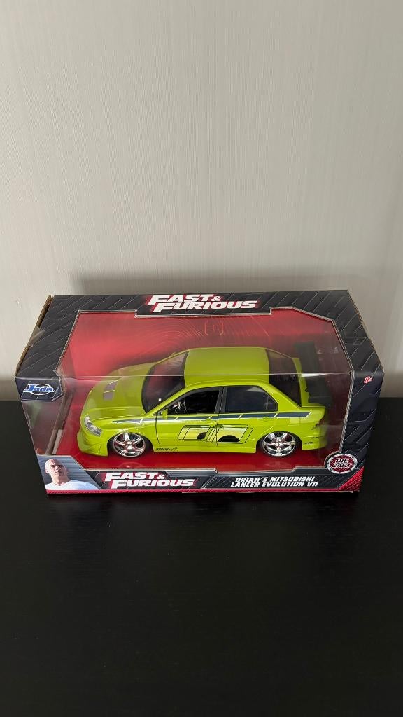 Jada Toys 1/24 Fast and Furious Mitsubishi Lancer Evo, Ophalen, Nieuw, Auto, Jada