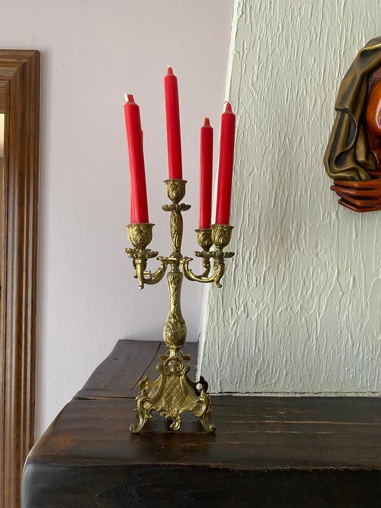 Koperen kandelaar, Antiek en Kunst, Antiek | Kandelaars, Ophalen, Koper of Brons