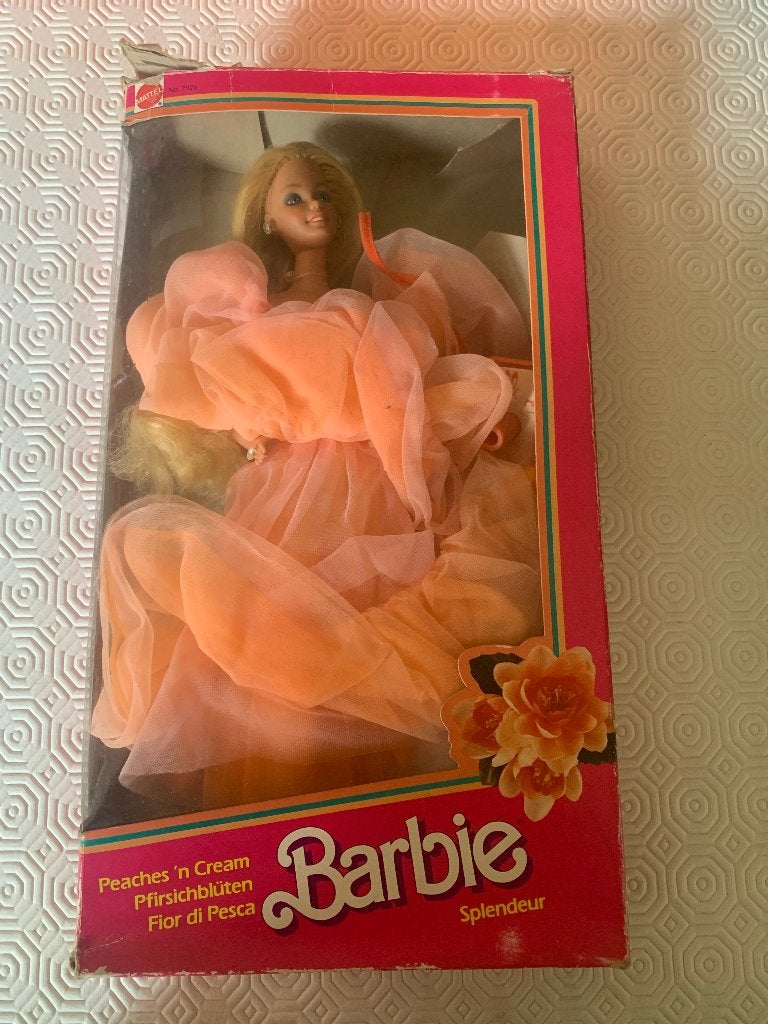 Barbie peaches’n cream splendeur 1984, Collections, Enlèvement, Utilisé, Poupée