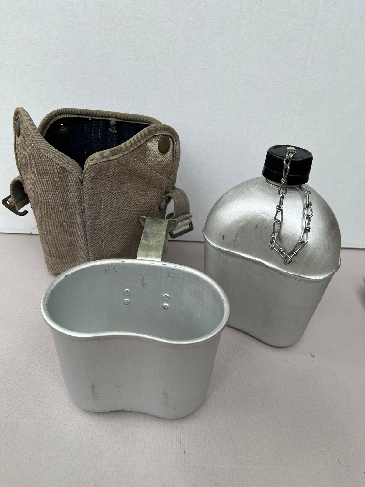 Originele Belgische Leger Veldfles Set (ABL) – UMAL 1958, Ophalen of Verzenden, Landmacht