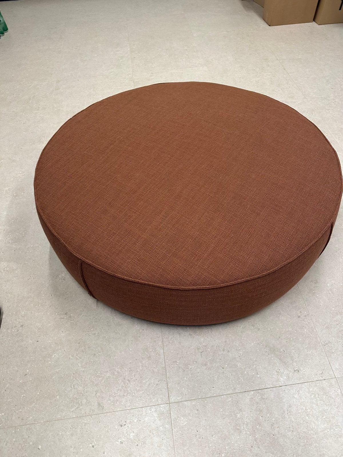 Poef Scapa Home 130 cm terra roest, Ophalen, Minder dan 50 cm, 125 cm of meer, Rond