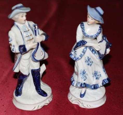 2 Porseleinen beeldjes, Ophalen of Verzenden, Zo goed als nieuw, Mens