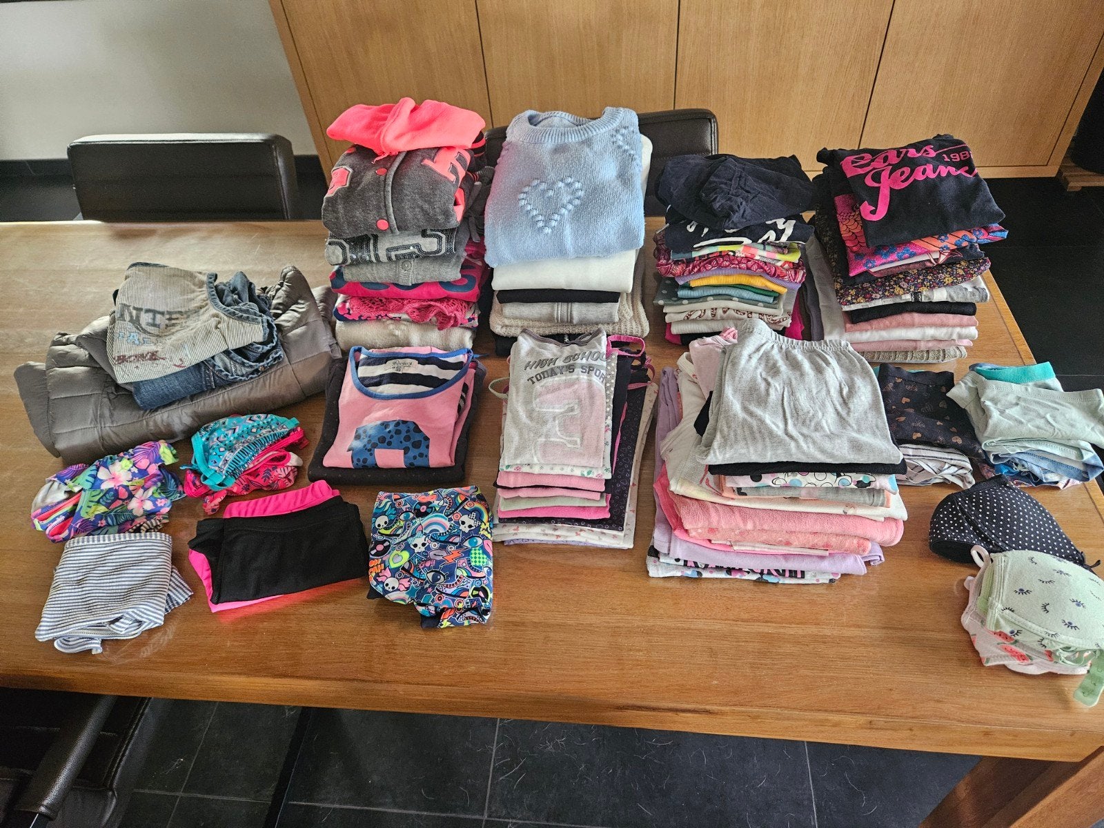 Groot meisjes kledingpakket, Enlèvement ou Envoi, Utilisé, Taille 128
