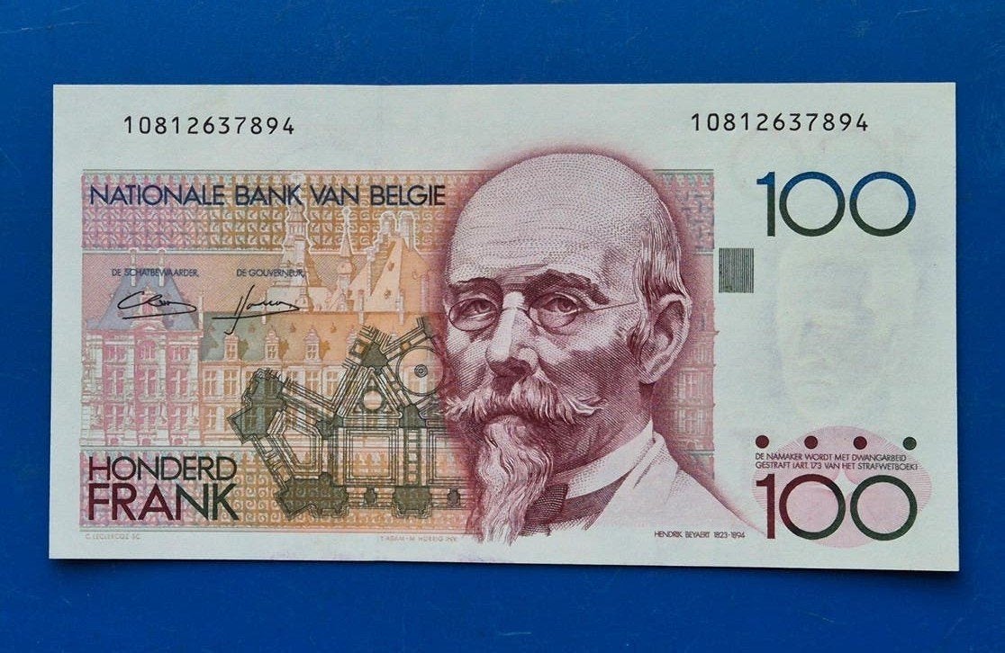 België  100 Francs  Beyaert  FDC, Ophalen of Verzenden, Los biljet