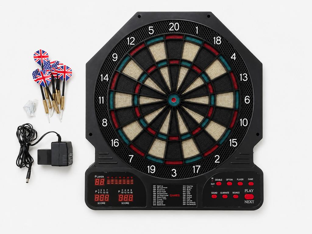 elektronisch dartbord pl-15 compleet met accessoires, Sport en Fitness, Darts, Dartbord, Elektronisch, Ophalen