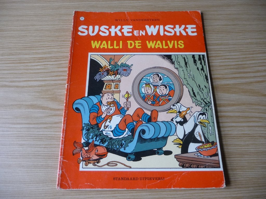 Suske & Wiske 171. Walli de walvis EERSTE DRUK €2, Boeken, Gelezen, Willy Vandersteen, Eén stripboek, Ophalen of Verzenden