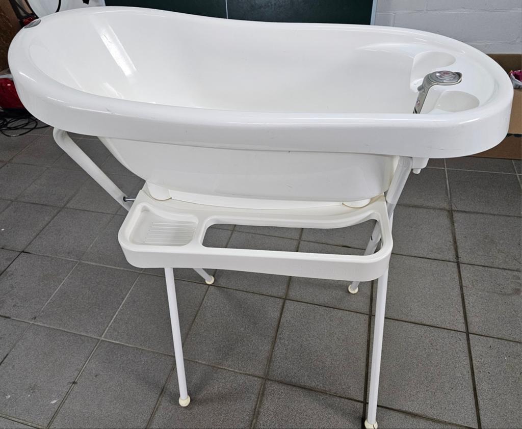 Babybad met staander en ingebouwde thermometer, Ophalen, Badje