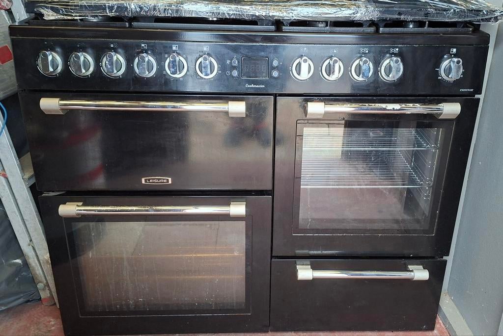 Grote kook en ovenfornuis leisure met bijhorende dampkap, Ophalen, Gebruikt, Warmhoudplaat, 60 cm of meer