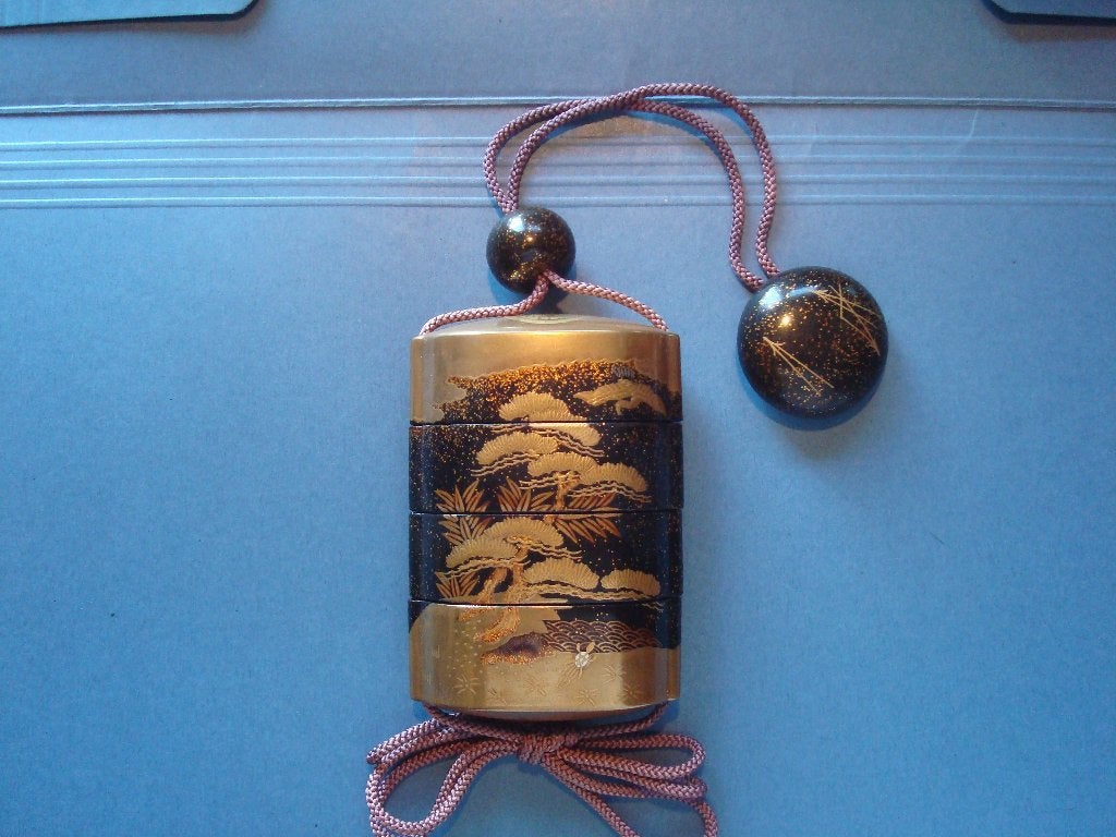 inro, Antiquités & Art, Art | Art non-occidental, Enlèvement ou Envoi, Japon, Autres matériaux, Netsuke
