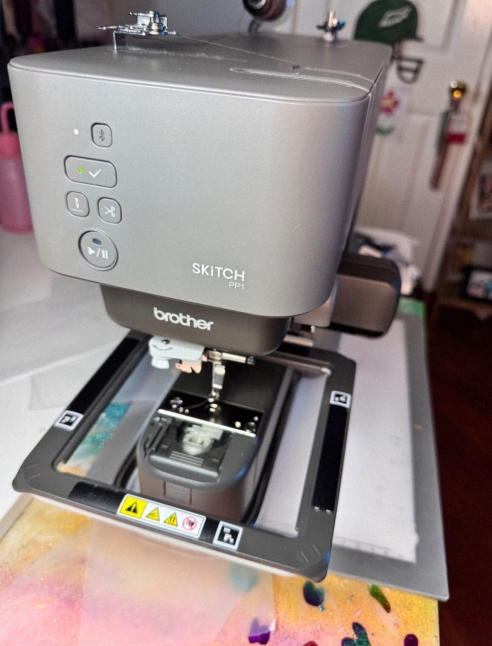 Brother Skitch PP1 borduurmachine – zo goed als nieuw + extr, Hobby en Vrije tijd, Ophalen of Verzenden, Zo goed als nieuw