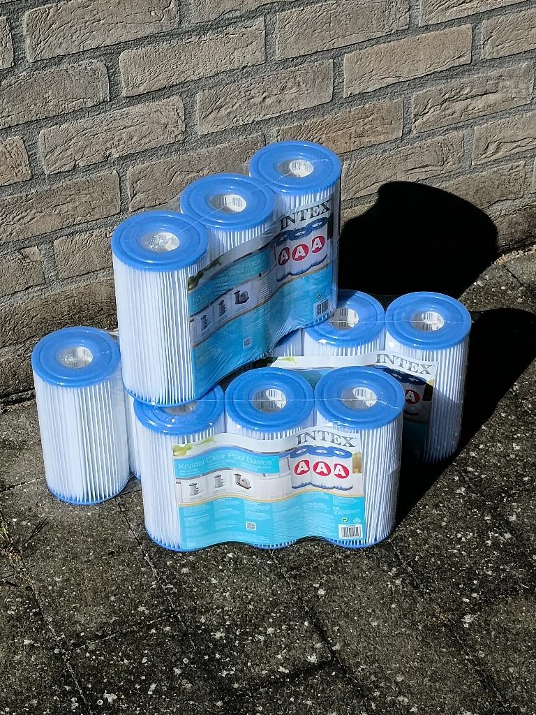 11 zwembad filters Intex A + gratis pomp, Ophalen, Nieuw, Filter