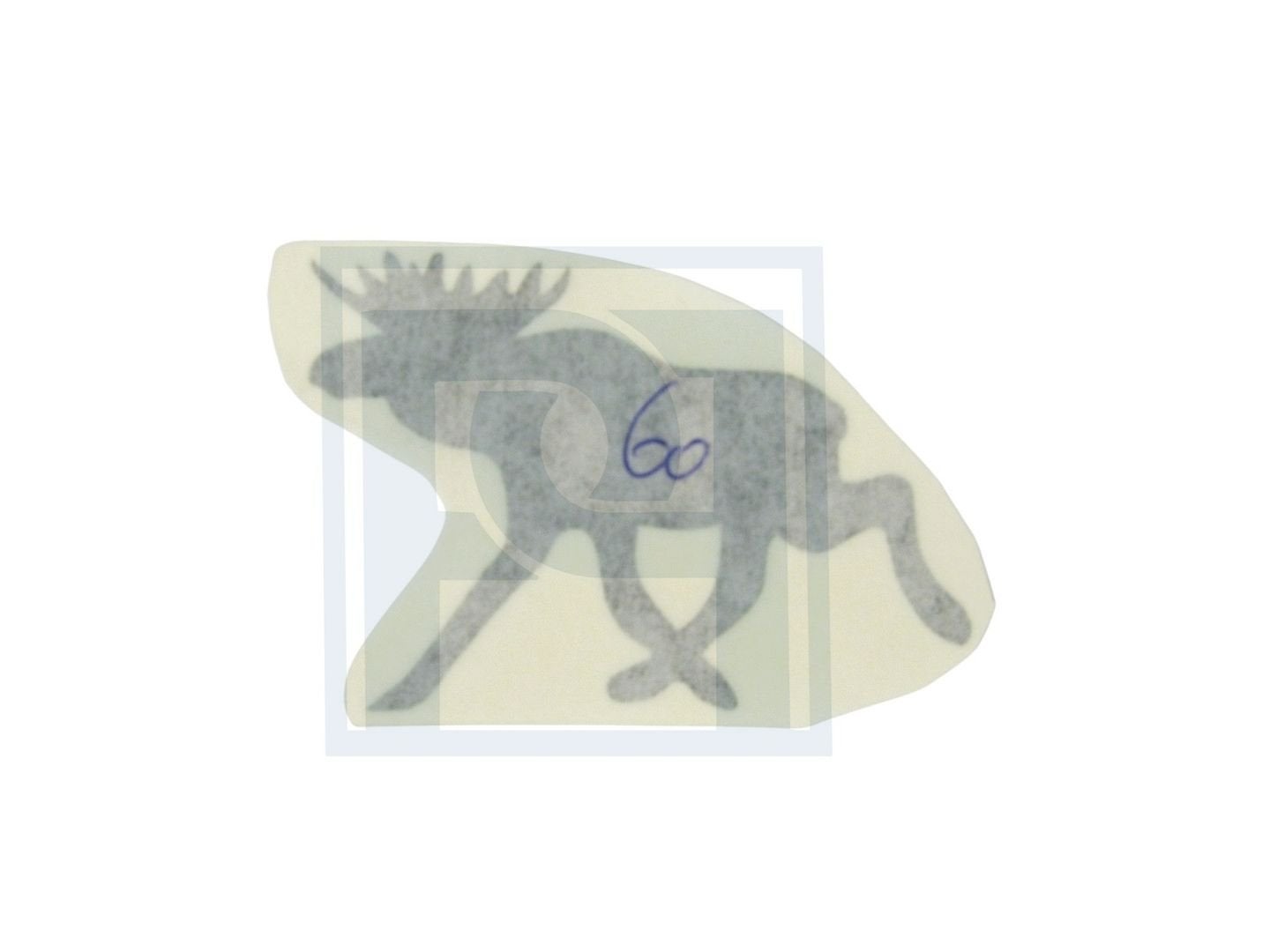 Volvo Sticker Eland zwart 60mm Volvo onderdeel nr ELAND60, Enlèvement ou Envoi, Neuf