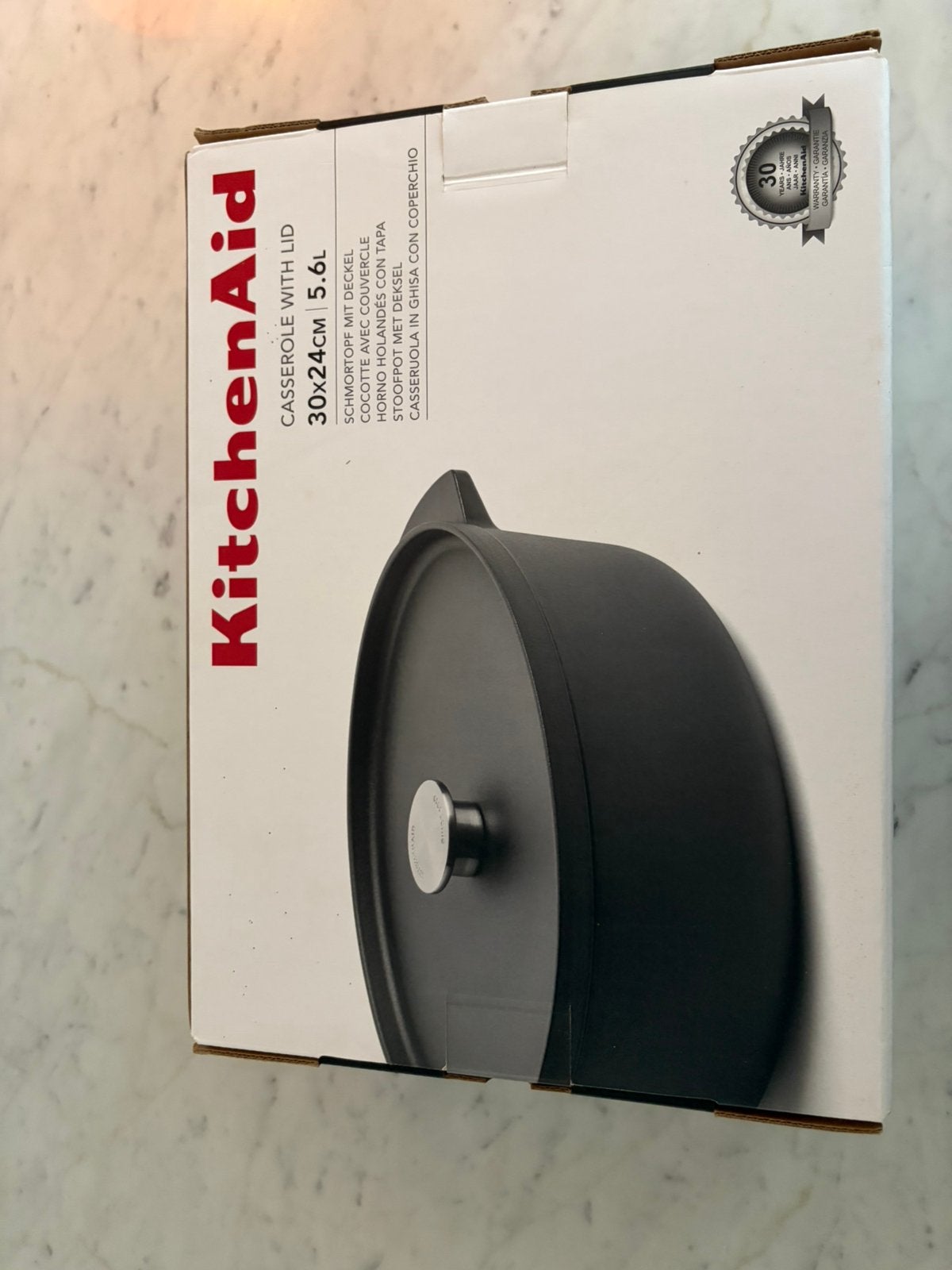 KitchenAid braadpan 5,6 L – NIEUW in doos, Huis en Inrichting, Met deksel, Ophalen, Nieuw, Braadpan