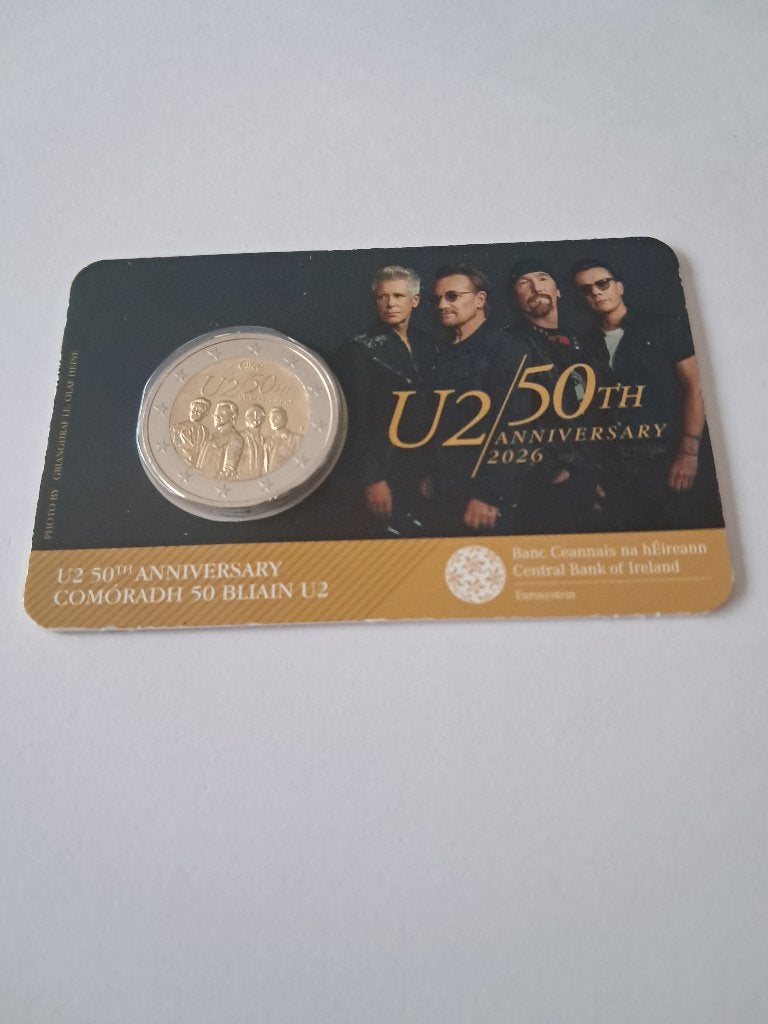 U2 MUNT, Timbres & Monnaies, Enlèvement, Irlande, 2 euros