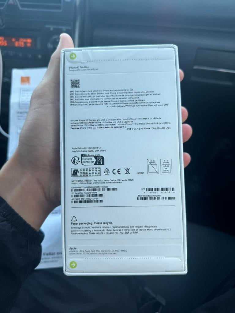 Iphone 17 pro max 1TB, Ophalen of Verzenden, Nieuw