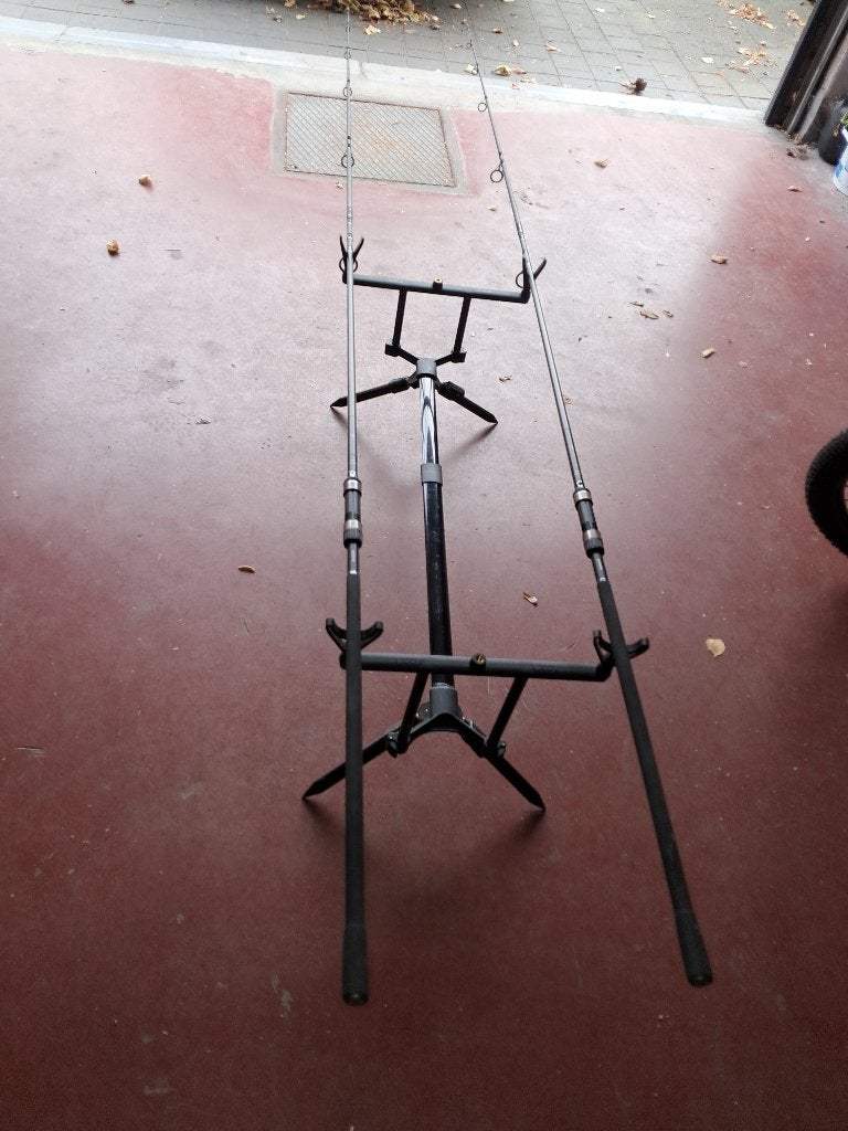 2 shimano TX1A 10ft 3lb Karperhengels + Tas, Ophalen, Zo goed als nieuw, Werphengel