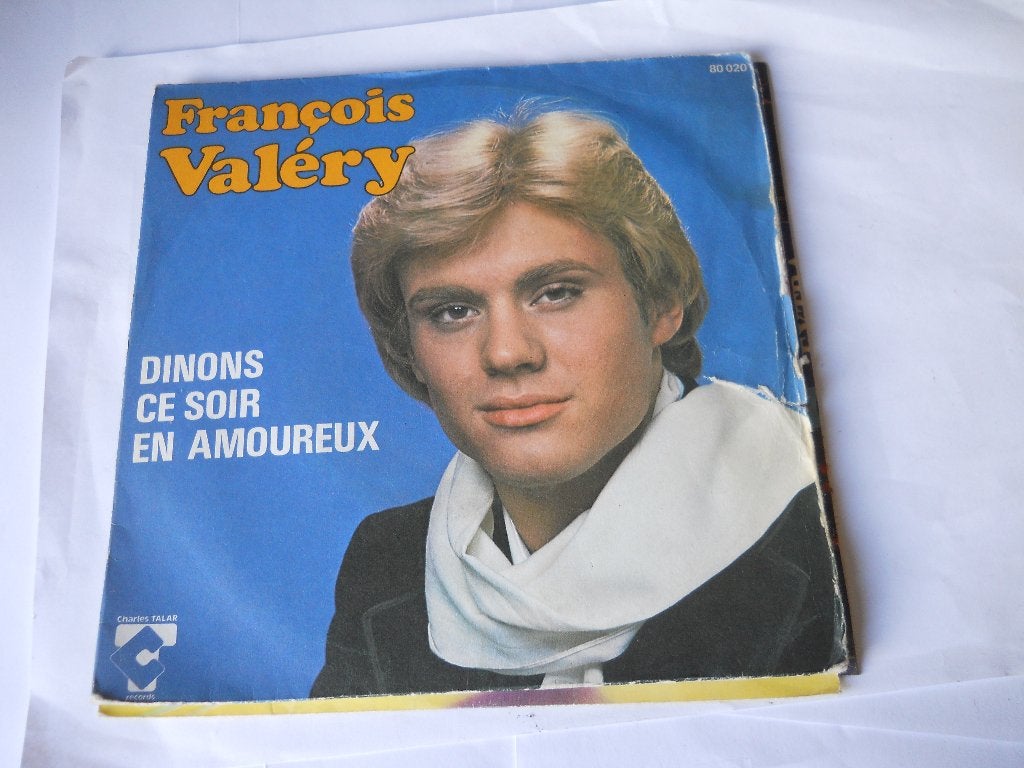 45 T SINGLE - François Valéry ‎– Dinons Ce Soir En Amoureux, Fotohoes, 7 inch, Ophalen of Verzenden, Zo goed als nieuw