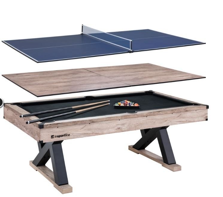 Pooltafel  3 in 1 Sportline  880, Sport en Fitness, Biljarten en Poolen, Ophalen, Nieuw, Pooltafel