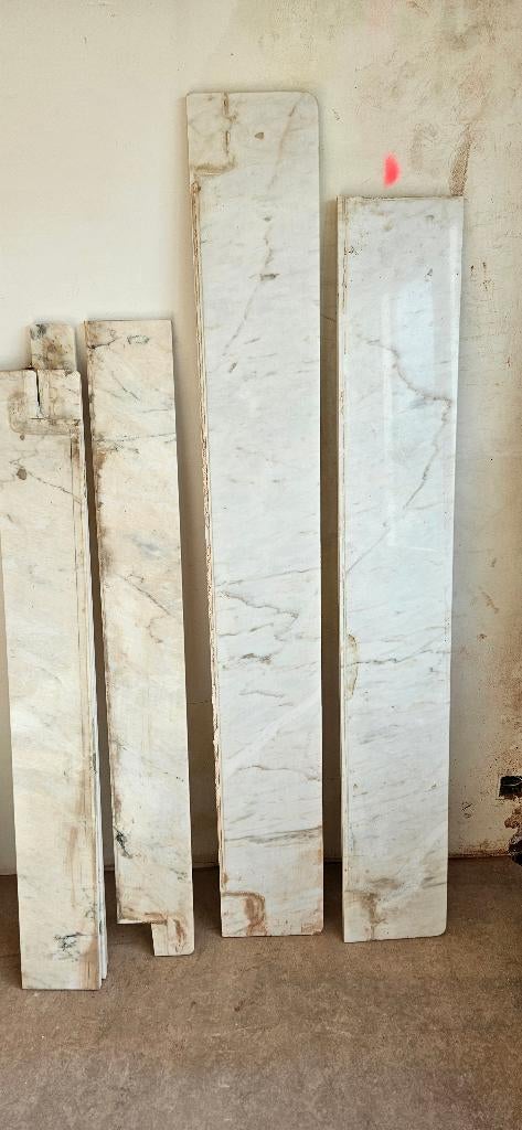 Marmer tabletten, Doe-het-zelf en Bouw, Plinten en Afwerking, Ophalen, Overige materialen, Gebruikt, 100 tot 150 cm