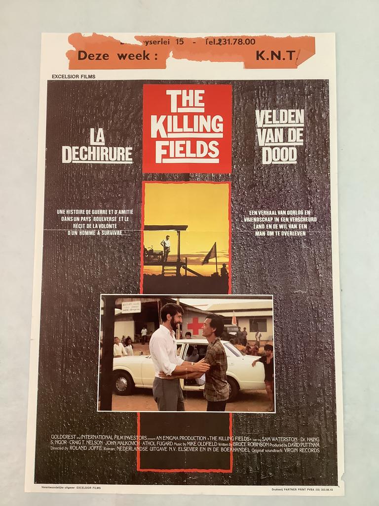 THE KILLING FIELDS   Filmposter   36-54 cm  used, Verzamelen, Ophalen of Verzenden