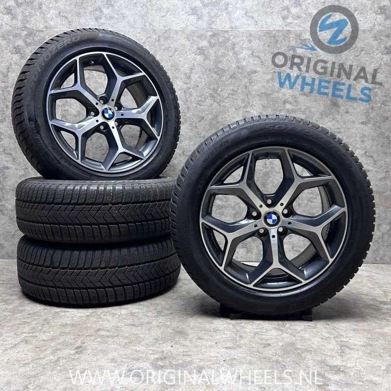18 inch originele velgen + winterbanden BMW X1 IX1 X2 IX2, Autos : Pièces & Accessoires, Pneus et Jantes, Pneus hiver, -, 18 pouces