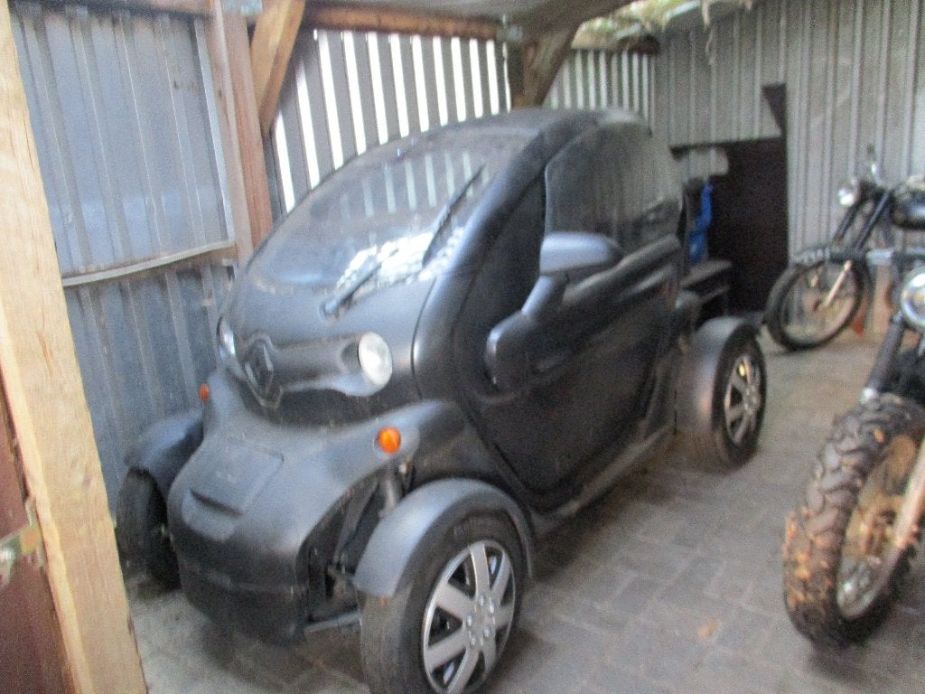 Renault Twizy  org 15 Dkm Eigen Accu Mattzwart Vleugeldeuren, Auto's, Automaat, Achterwielaandrijving, Zwart, Wit
