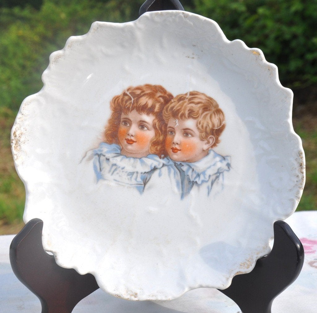 assiette decorative porcelaine decor enfant, Antiquités & Art, Antiquités | Assiettes décoratives & Carrelages, Enlèvement ou Envoi