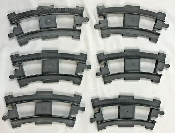 LEGO Duplo Curves Rails, 6 pièces, train gris original, Envoi, Comme neuf, Ensemble complet, Duplo