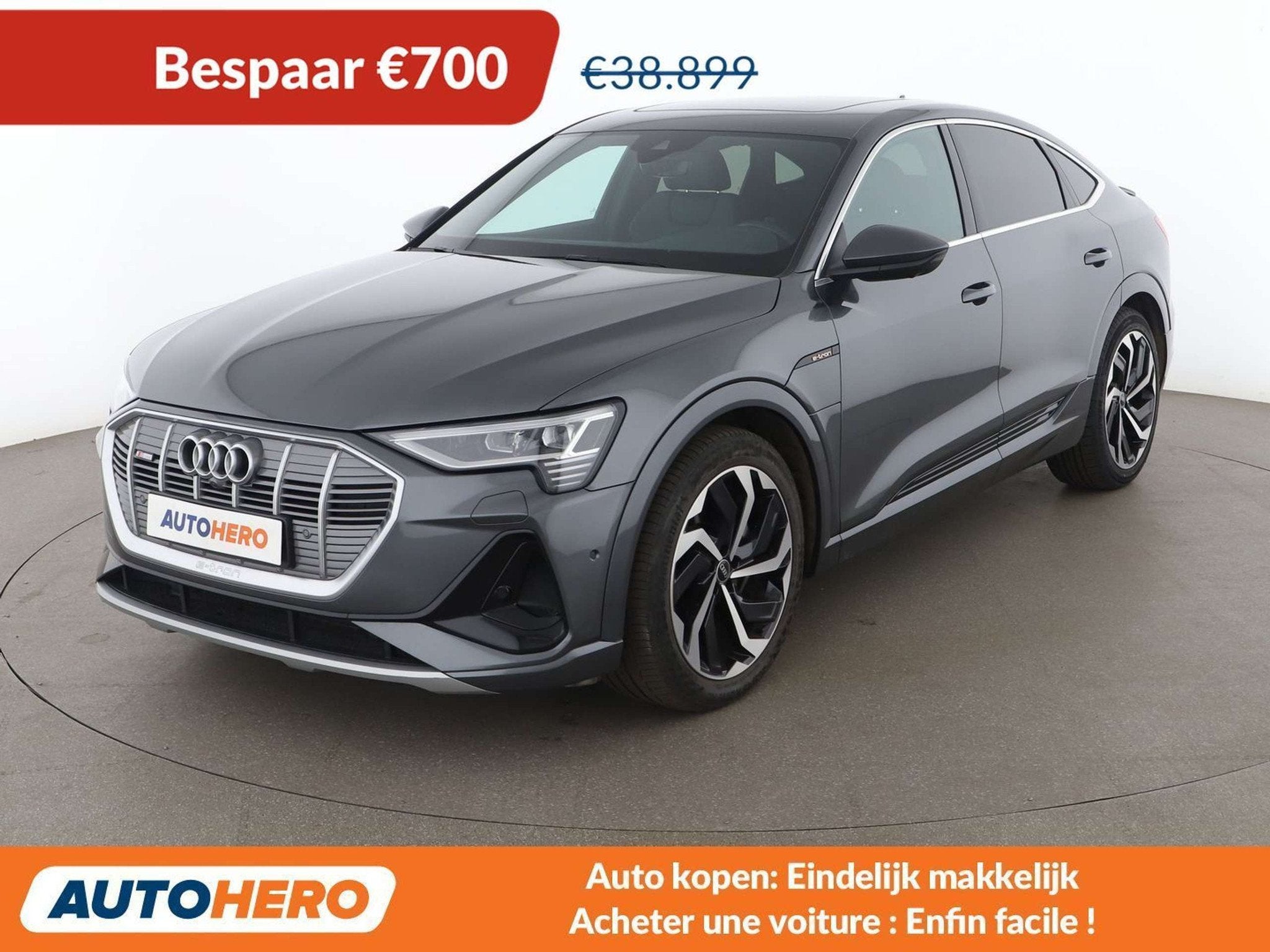 Audi e-tron 55 quattro S line (année de construction 2020), Argent ou Gris, Achat, 408 ch, 4 portes