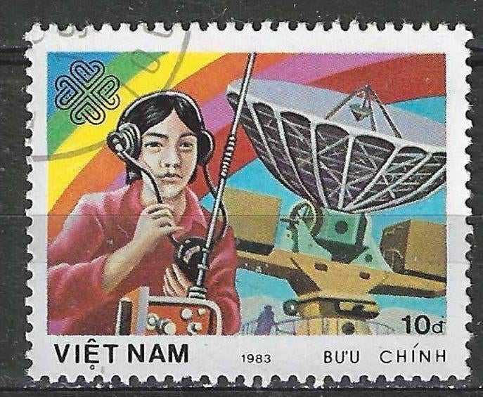 Vietnam 1983 - Yvert 467 - Communicatie  (ST), Verzenden, Gestempeld