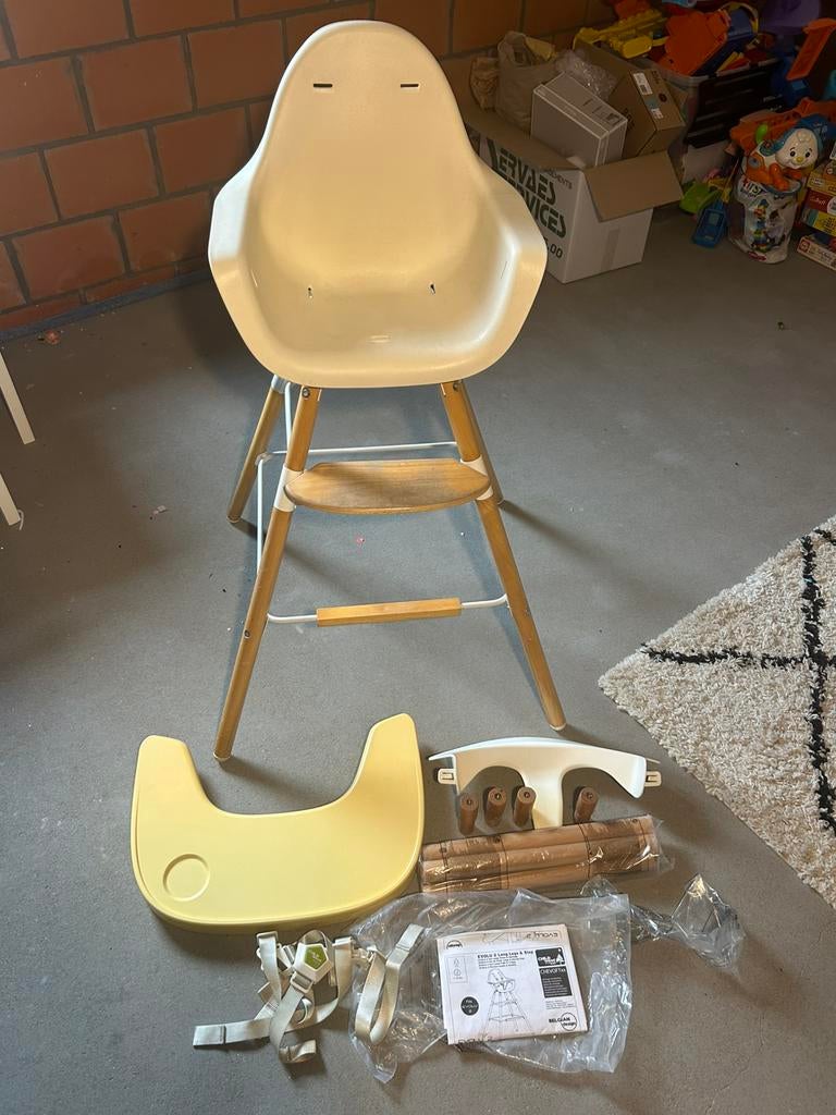 Childhome Evolu 2 Kinderstoel Complete Set incl. lange poten, Kinderen en Baby's, Ophalen, Zo goed als nieuw