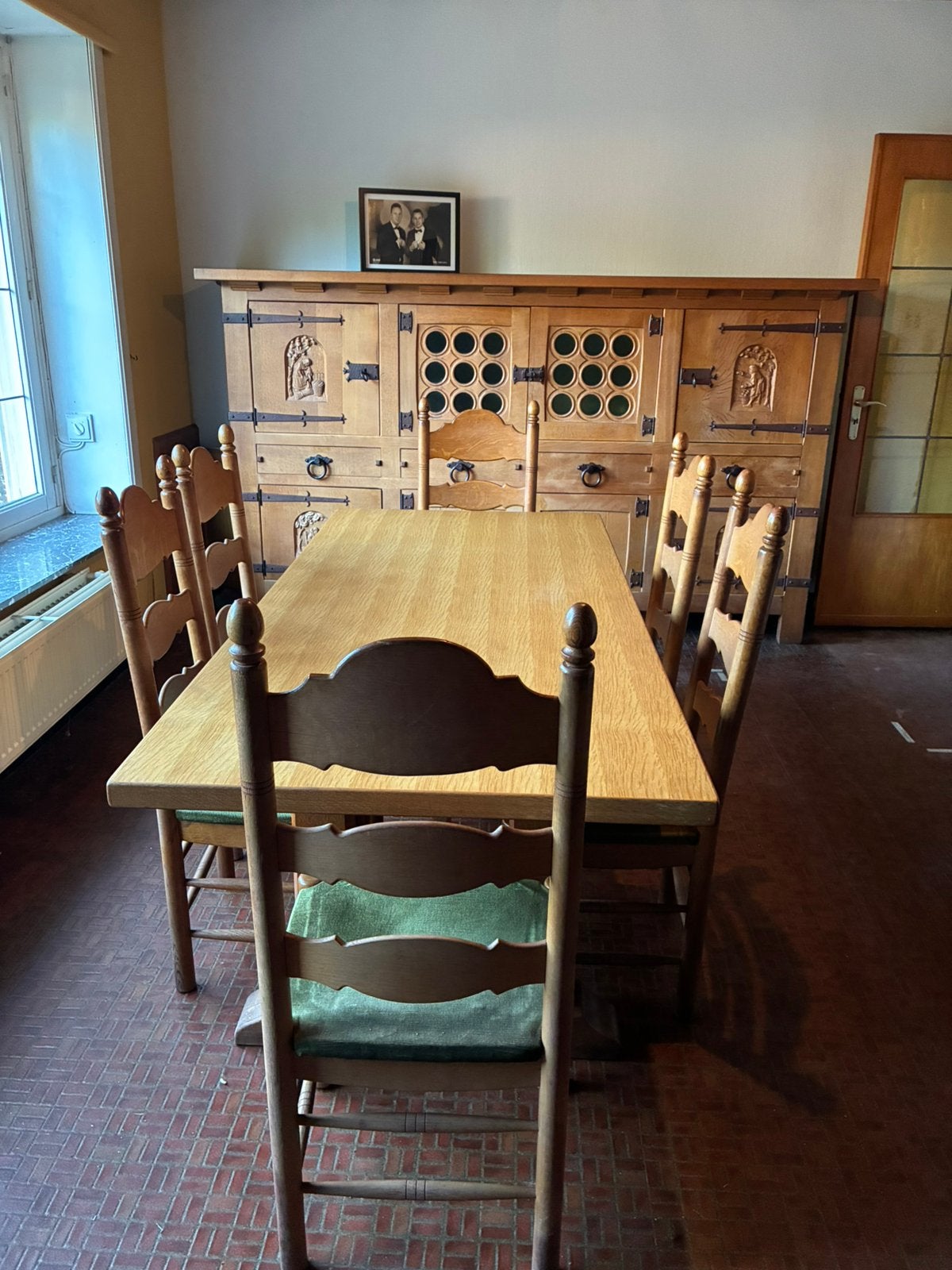 Eetkamer in eik, Maison & Meubles, Salles à manger complètes, Enlèvement, Utilisé