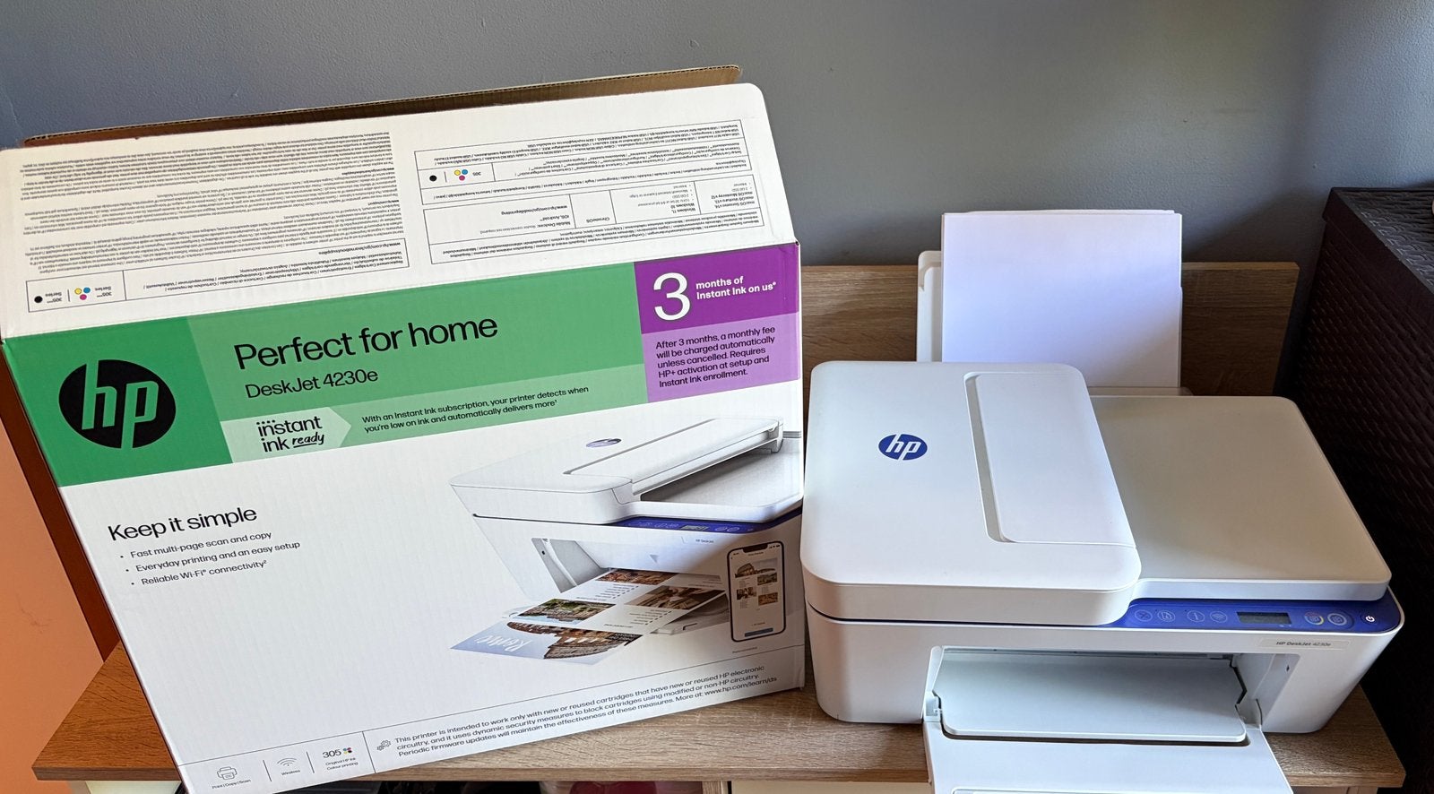 Imprimante HP Deskjet 4230e (parfait état - garantie), Informatique & Logiciels, Wi-Fi intégré, Enlèvement, Impression noir et blanc