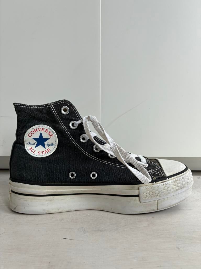 Converse All Stars maat 37, Zwart, Ophalen of Verzenden, Sneakers, Gedragen