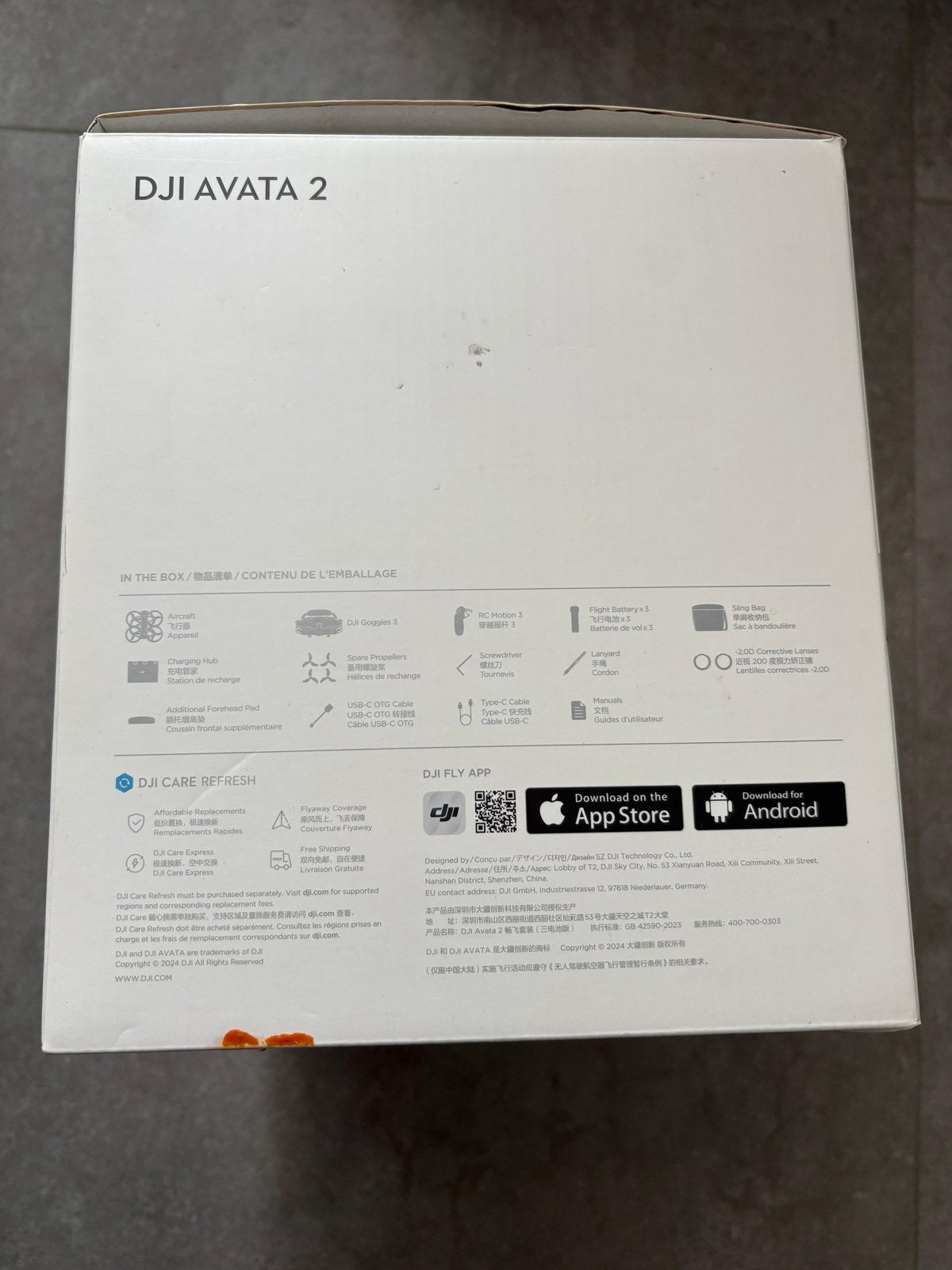 DJI Avata 2 Fly More Combo originele lege doos, Audio, Tv en Foto, Basiskwaliteit, 5 tot 10 kilometer, 15 tot 30 minuten, Zo goed als nieuw