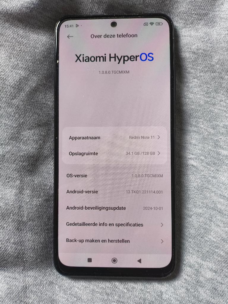 Xiaomi Redmi Note 11 - 128GB - Grijs, Ophalen, Overige modellen, Zo goed als nieuw, Zonder simlock