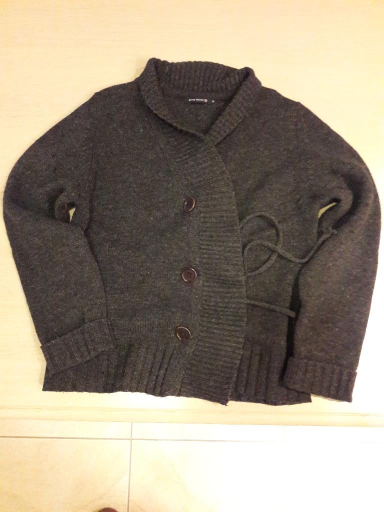 Nieuwe dames cache-coeur trui of vest merk Riverwoods, Kleding | Dames, Truien en Vesten, Nieuw, Maat 38/40 (M), Zwart, Ophalen