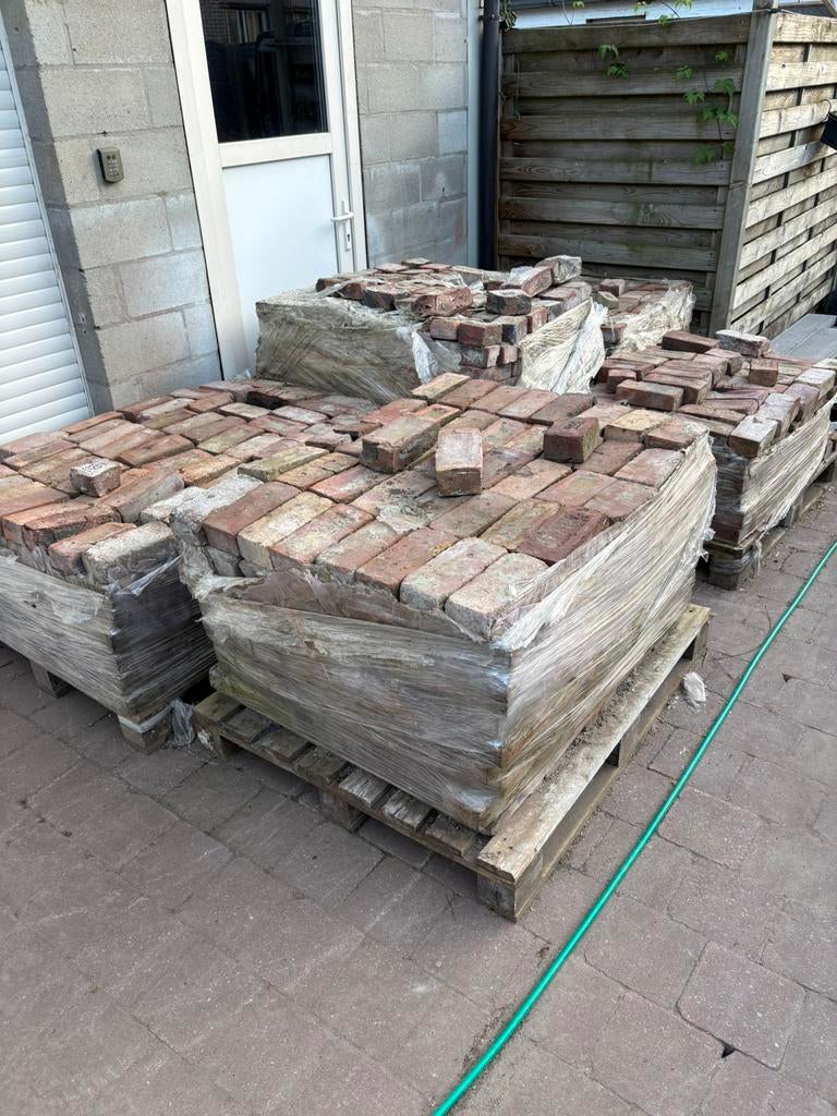 +-1800 winterslagse bakstenen, Doe-het-zelf en Bouw, Metselstenen, Ophalen, Zo goed als nieuw, Bakstenen