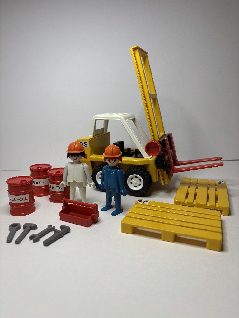 Chariot élévateur Playmobil 3506 1980, Enfants & Bébés, Enlèvement ou Envoi, Autres séries, Kit complet, Utilisé