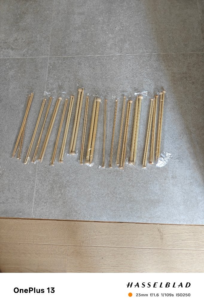 brei naalden set in bamboo, Ophalen of Verzenden, Zo goed als nieuw, Breien, Overige typen