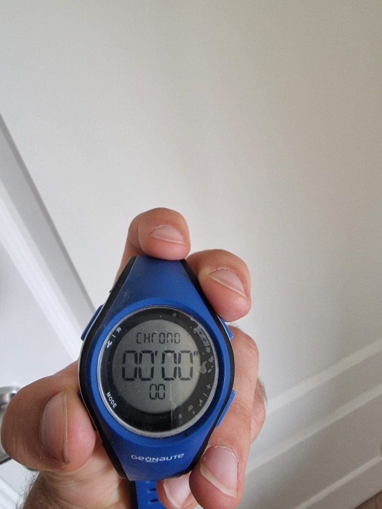 Geonaute W200 S Sporthorloge  – Blauw, Étanche, Comme neuf, Enlèvement, Bleu