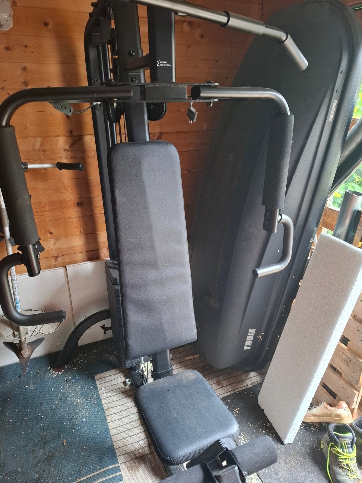 Fitness toestel in goede staat met extra accessoires, Sport en Fitness, Ophalen