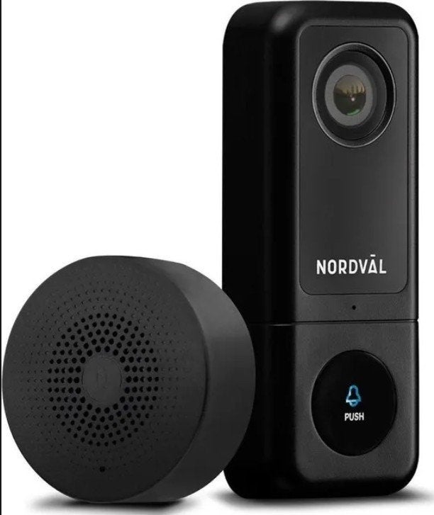 Sonnette connectée NordVäl et carillon externe, Maison & Meubles, Sonnettes, Enlèvement ou Envoi, Compatible avec les smartphones