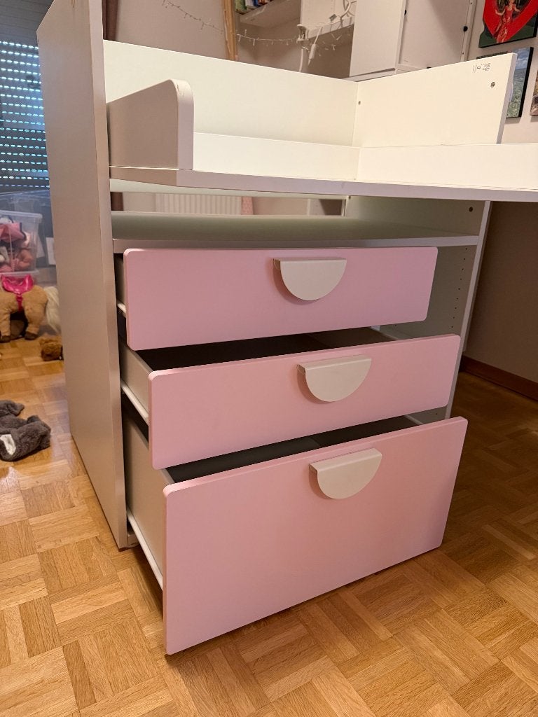 Table à langer évolutive, 105 cm ou plus, Espace pour les pieds, Enlèvement, Utilisé
