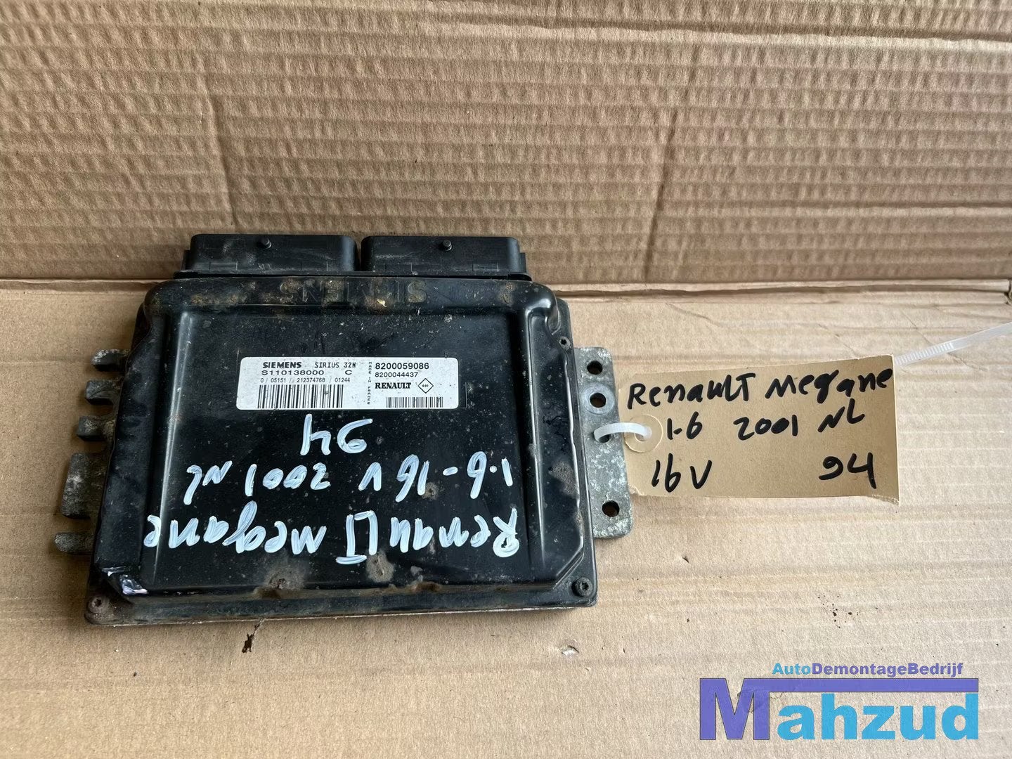 RENAULT MEGANE 1 Ecu motormanagement 8200059086 K4M700, Renault Group, Contact.group@renault.com, Renault, Utilisé