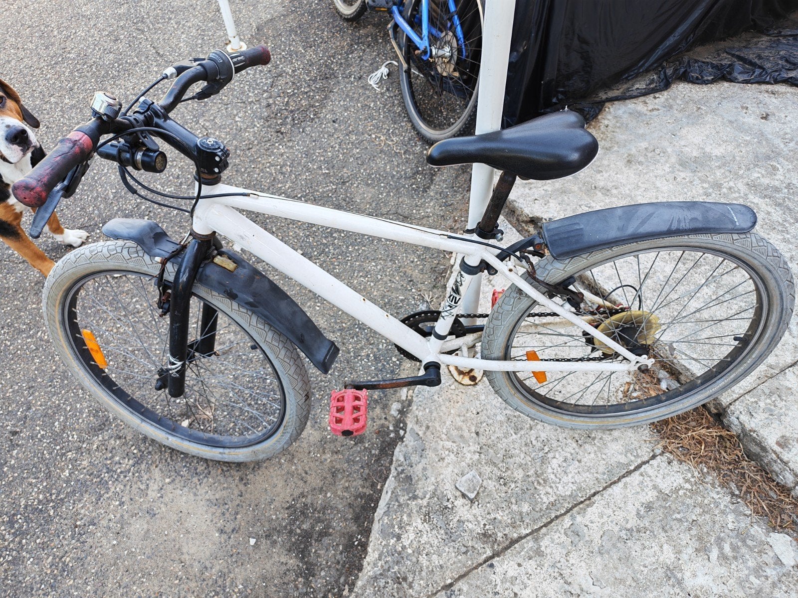 witte jongens fiets 24 inch, Ophalen, Gebruikt, Aluminium, 20 tot 24 inch