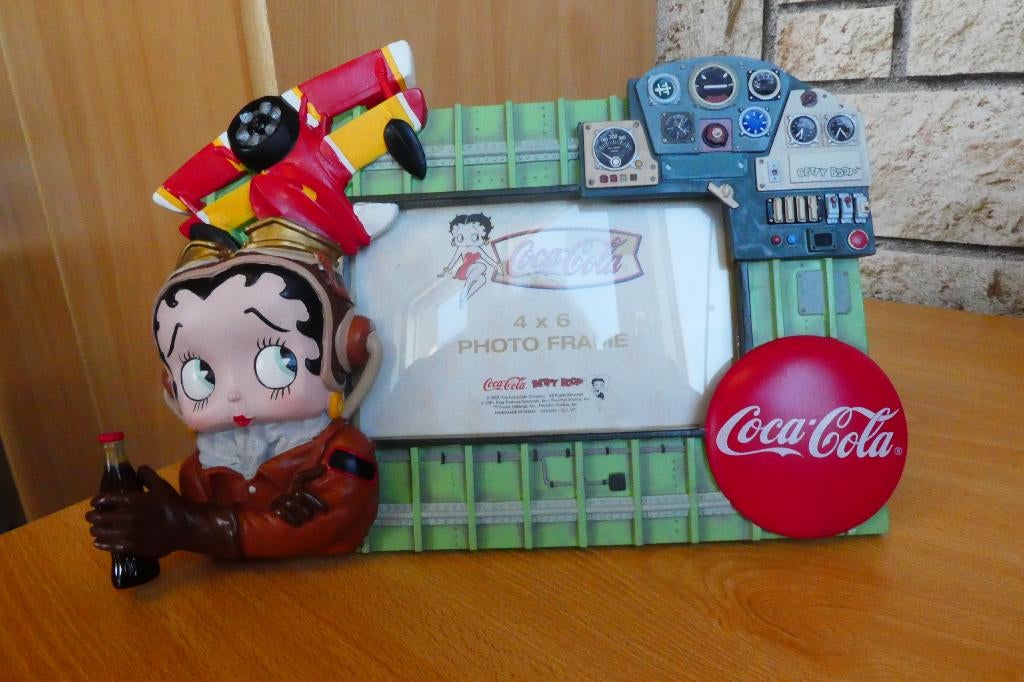 Betty Boop cadre photo vintage coca cola 2000., Collections, Statues & Figurines, Neuf, Humain, Enlèvement ou Envoi