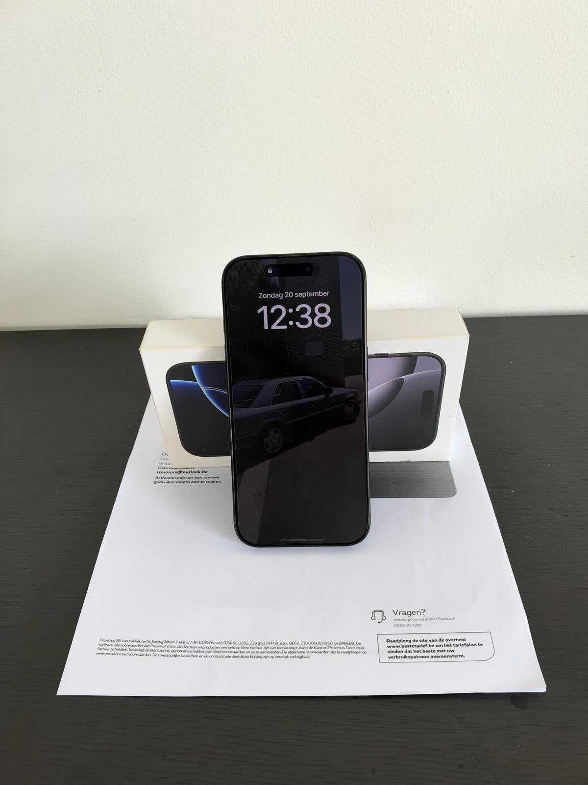 iPhone 16 Pro 256 GB (met factuur), Télécoms, Comme neuf, Enlèvement, Sans abonnement, Noir