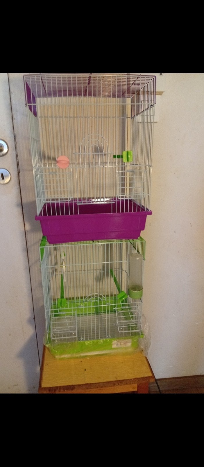 Cage en couleur pour couple d'oiseaux 1 pièce neufs, Enlèvement ou Envoi, Neuf, Autres matériaux, Cage d'élevage